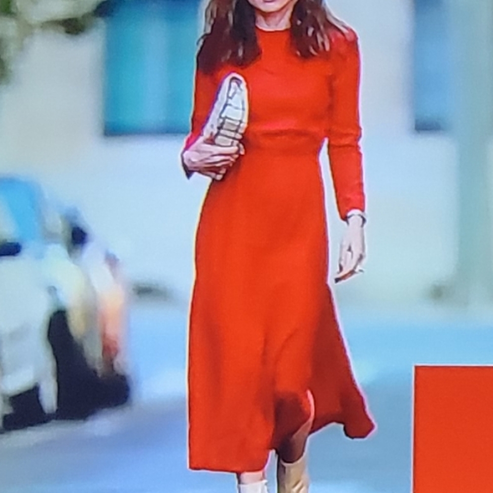 📌FINAL SALE |Who What Wear | Long Sleeve Ribbed Midi Dress